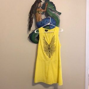 Beautiful yellow beaded romper